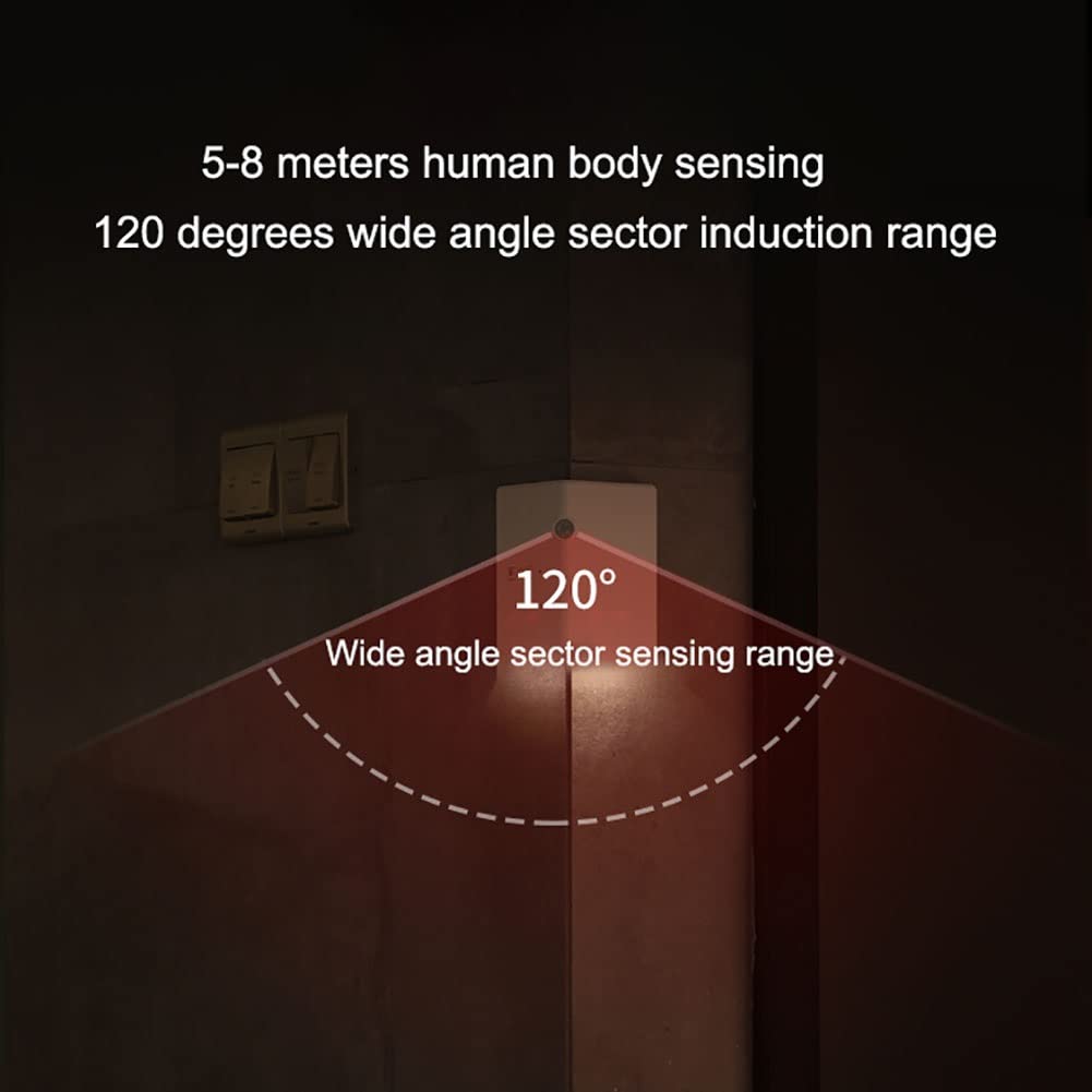 Luce Notturna Sensore Movimento, Luce Notturna Bambini con Sensore di Movimento E Luce, USB Luce Notte Lampada LED per Armadio, Corridoio, Scale, ECC
