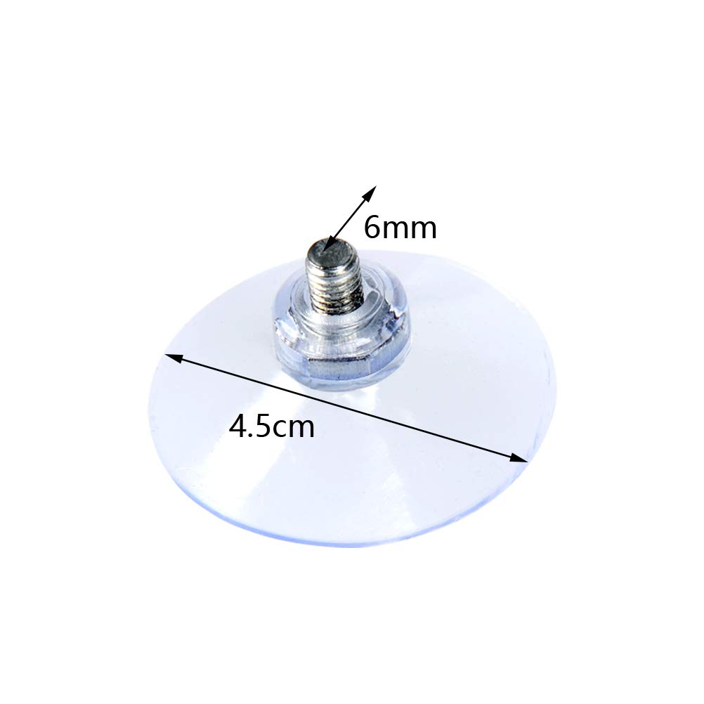 Ventouses PVC Avec Vis - 20 Pièces 30mm - Pour Fenêtres, Miroirs - Écrous Moletés - Fixation Sans Perçage