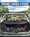 Autorder Cargo Cover for Subaru Forester 2019-2024 Accessories Rear Trunk Shade Cover with Extra Storage Net Retractable Security Shield Shade Carbon Fiber Black