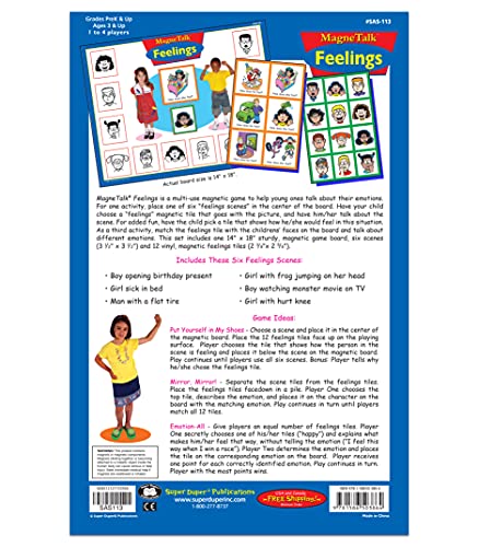 Super Duper Publications | Magnetic Feelings Board Game | Educational Learning Resource For Children #TOP4