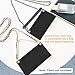 Thinp 3 Pcs Purse Insert Organizer,Purse Crossbody Conversion Liner 3 Sizes Felt Purse Organizer Insert with Eyelet for Envelope Bag Women Clutch Bag Handbags(No Chain,Black)