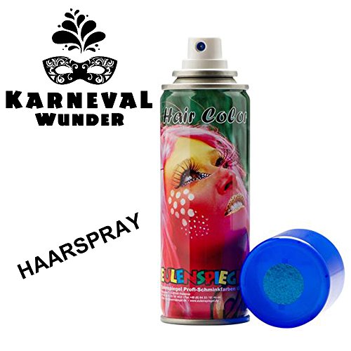 Preisvergleich Produktbild Eulenspiegel 819548 - Glitzer Haarspray Blau, 125ml