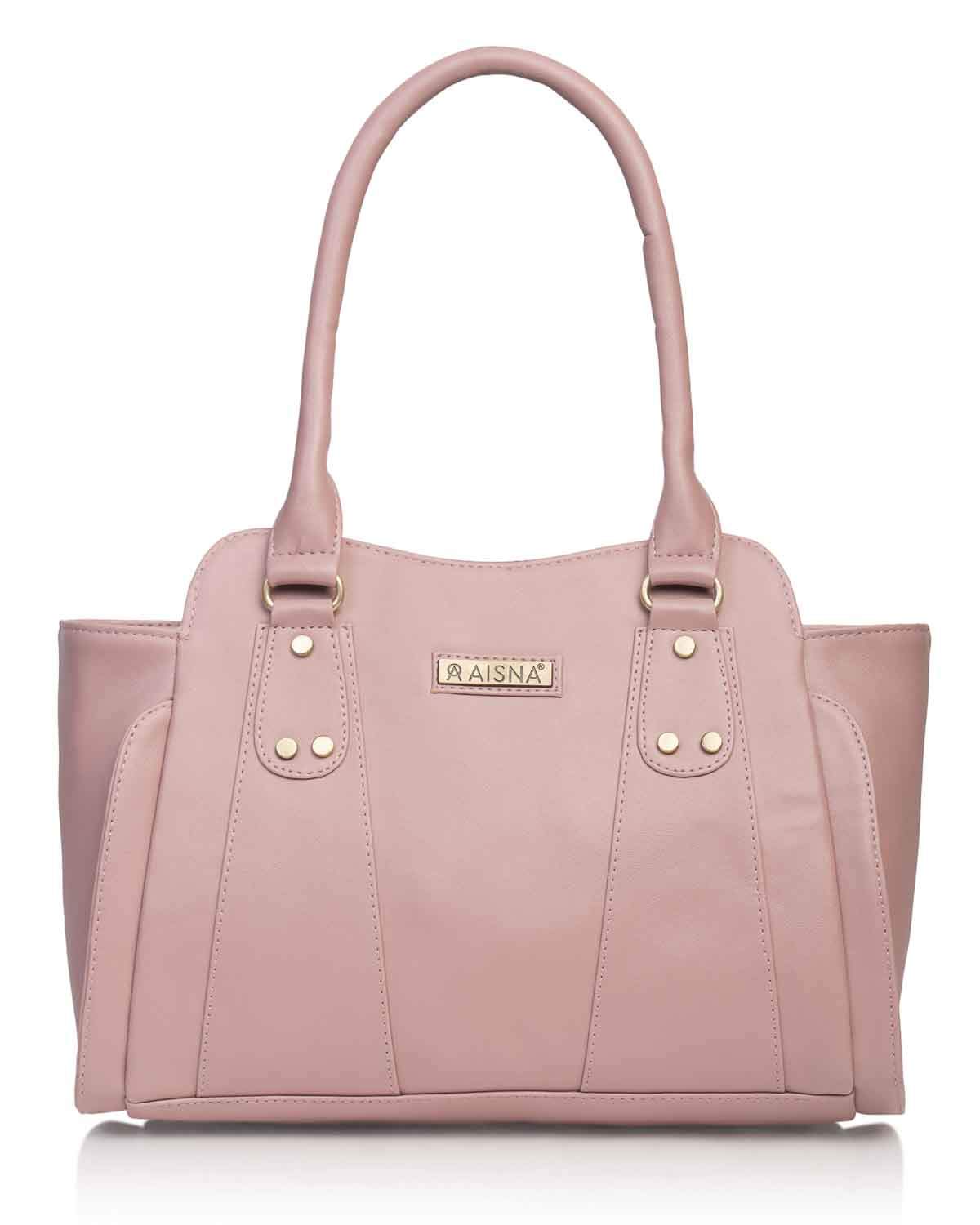 Aisna Classic Pink Handbags For Women (B07RSKBSD6) Amazon Price History, Amazon Price Tracker