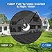 【32GB Preinstalled】WiFi Video Doorbell，MECO 1080P Doorbell Camera with Free Chime, Wireless Doorbell with Motion Detector, Night Vision, IP65 Waterproof, 166°Wide Angle, 2 Way Audio, 2.4GHz WiFi