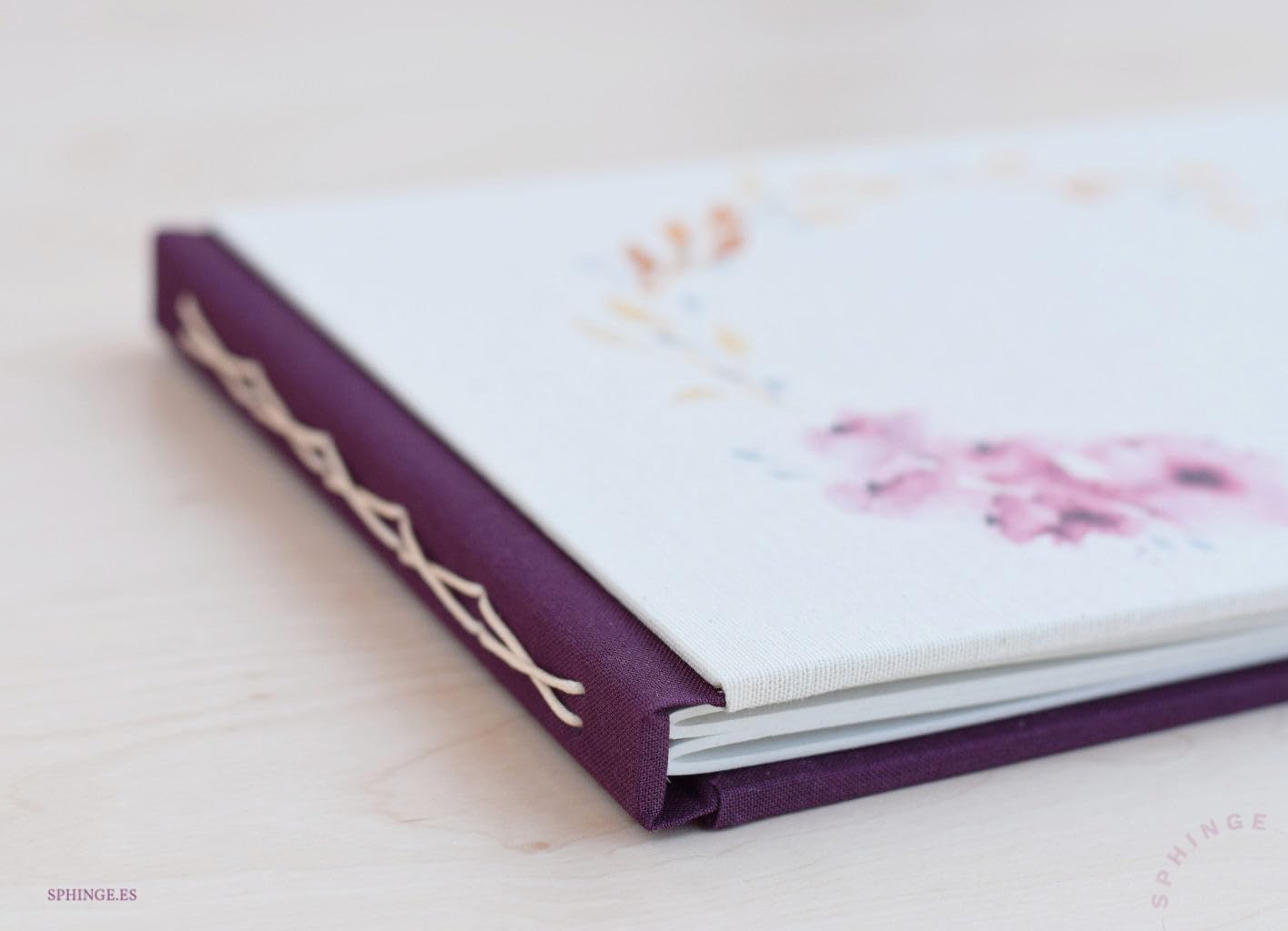 Sphinge Libro de firmas Personalizado para Bodas | Portada + 1ª Página Tapa Dura A5 o A4 | 40 Hojas 80 páginas Papel Blanco 120g | Libro de Invitados Testigos