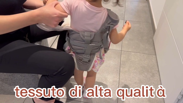 Imbracatura Per Camminare Bambini In Cotone E Rete Traspirante – Regolabile, Per Neonati Da 9 A 24 Mesi, Supporto Lombare Integrato