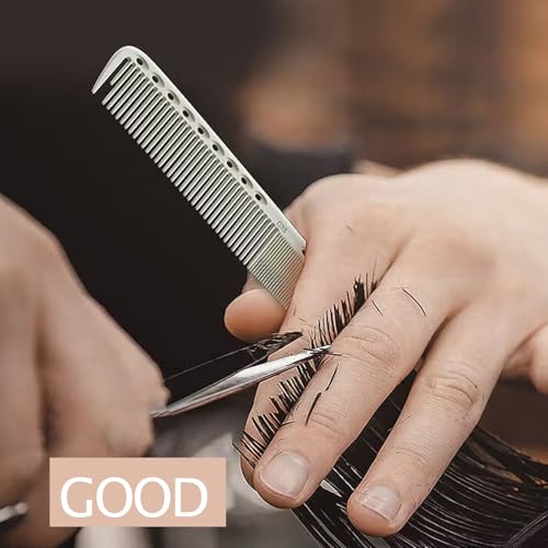4 peines profesionales de peluquería con medida y antistático miniatura 2