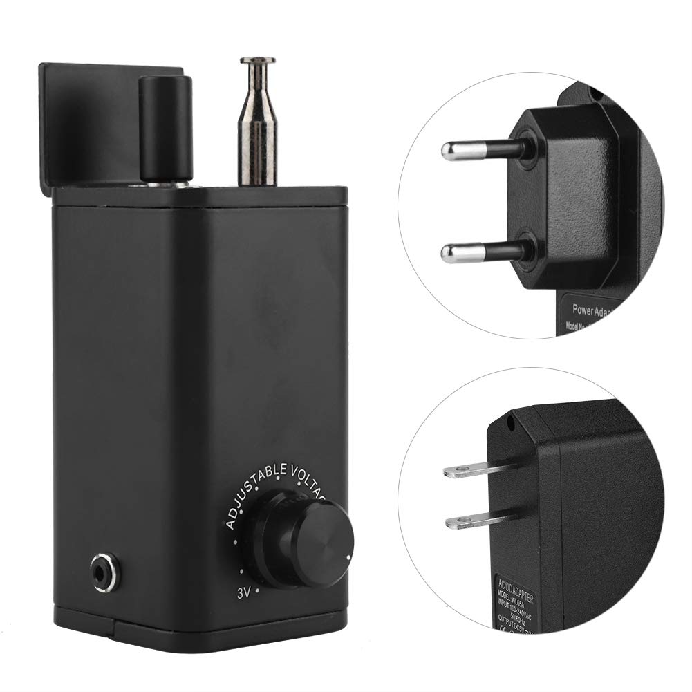 Grill Motor DC 3-12 V Ausgang Einstellbar BBQ Roast Rotisserie Grill Motor Rotator Grillwerkzeug Zubehör für Outdoor Picknick(EU Plug)