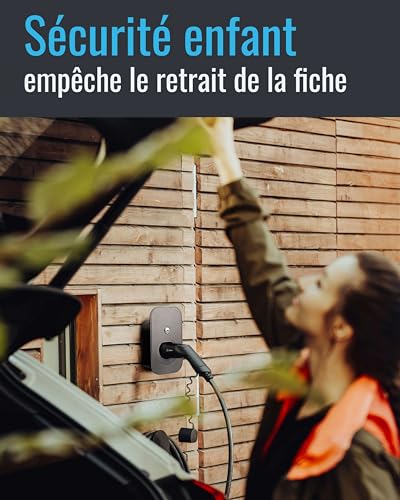 Support mural de câble de station de charge Parkwächter E1 à serrure - 3
