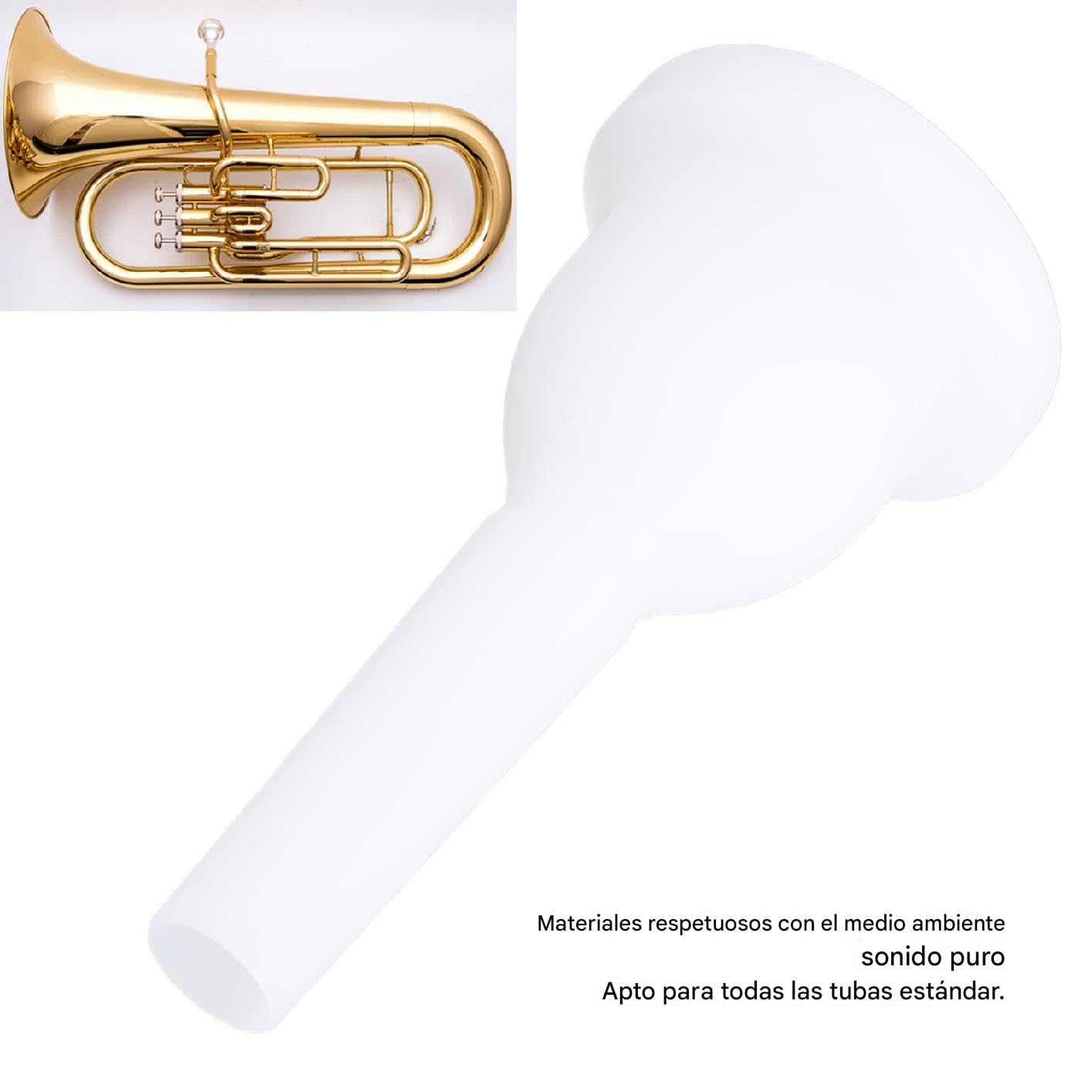 Sousaphones,Tuba Mouthpiece ABS Plastic Wind Instrument Accessories Playing Parts MT 20 - Image 4