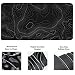 Topographic Mouse Pad Set, Extended Mouse Pad+Keyboard Wrist Rest, Memory Foam Ergonomic Easy Typing, 4Pcs (35.4×15.7 in) Desk Pad Set for Home Office Study Game-Topographic Contour