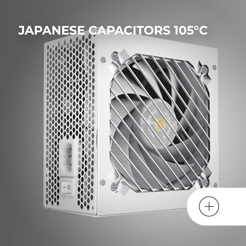 MPB650SIM, Alimentatore Full Modulare ATX 650W, 7 Anni Garanzia, 80Plus Bronze 230V EU, Ventola SI 120mm, Tecnologia AI2-RPM, DC-DC e SMD, Condensatori Giapponesi 105 °C, Bianco - Alimentatore - Immagine 4