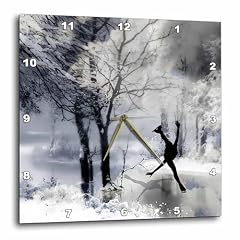 3 d Rose DPP 79445 1 Figure Skater Silhouette Skating on a Frozen Pond in a Beautiful Winter Snow photo 3 d Rose DPP 79445 1 Figure Skater Silhouette Skating on a Frozen Pond in a Beautiful Winter Snow
