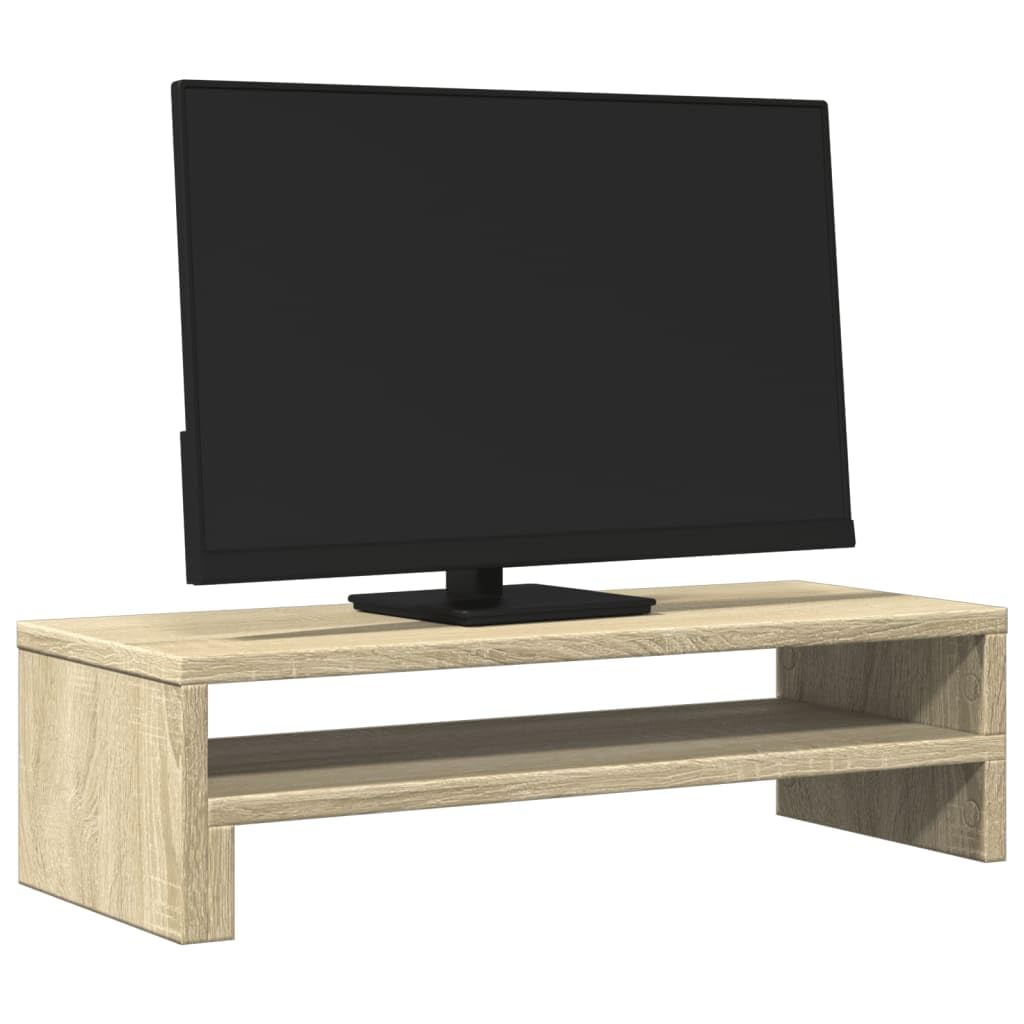 Stojak na monitor dąb Sonoma 54 x 22 x 15 cm – ergonomiczne podwyższenie biurka do monitora PC