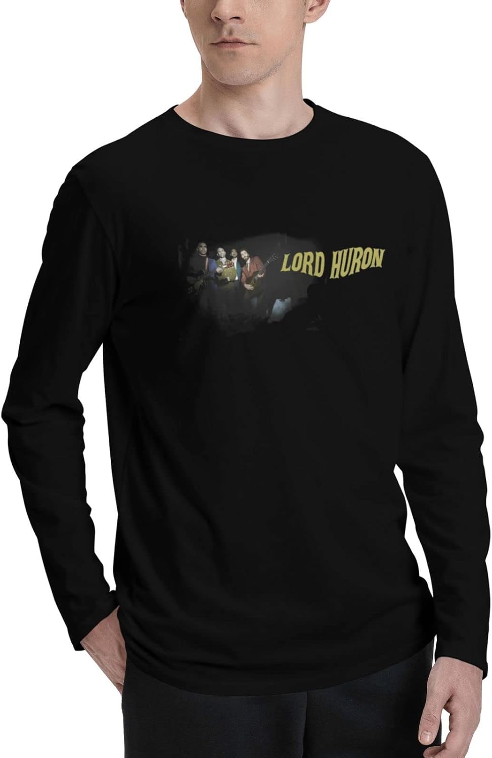Lord Huron Long Sleeve t Shirt Men's Casual Sports Shirt Fashion Printed Crew Neck t Shirt
