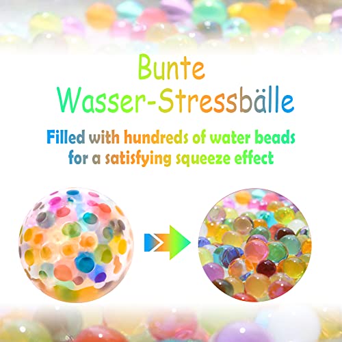 ALMAH Stressball für Erwachsene (4Pack), Hand Übungsbälle, Hand Therapie Bälle für Entspannung, Angst, Fidget, Spannung und Stress