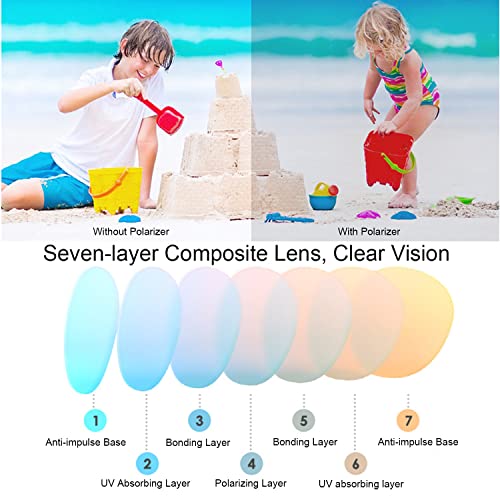 Baby Sunglasses with Strap Polarized Flexible UV400 for Infant Toddler Boys Girls Age 0-36 Months3