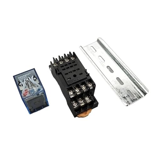 JNURGWLYH Electronic Accessories Relay MY4P HH54P MY4NJ Relay Coil General DPDT Micro Mini Electromagnetic Relay Switch with Socket Base LED AC 110V 220V DC 12V 24V(AC 220V)
