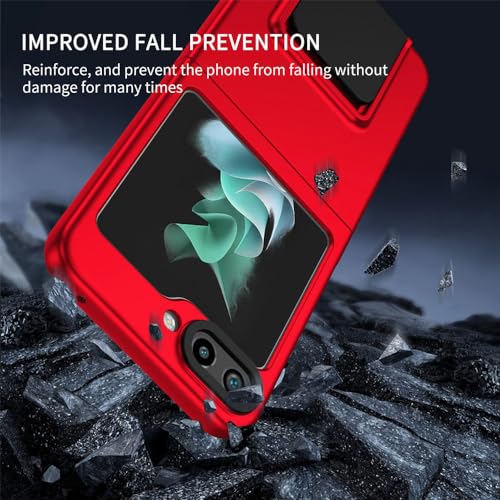 Coque de téléphone antichoc Samsung Z Flip 5 4 3 étui rigide avec support - 4