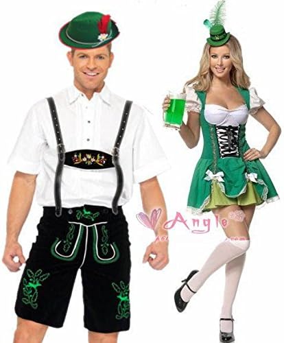 Amazon ハロウィン ペアルック衣装 カップル ペア衣装 男女メード服 コスチューム 仮面舞踏会 クリスマス Xmas パーティー サンタ コスプレ衣装wsj107 女 コスプレ 仮装 通販