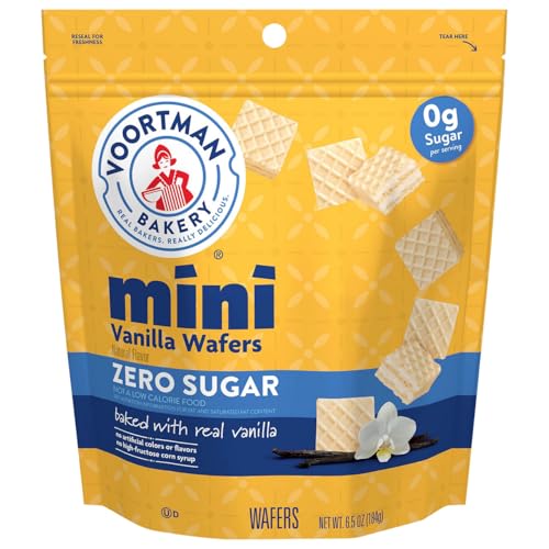 Voortman, Mini Wafers Zero Sugar Vanilla, 6.5 Ounce