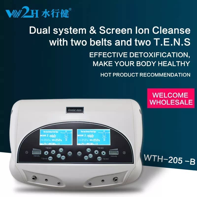 Ahcp Acupressure Health Care Product Ionic Dual Detox Foot Detoxification Spa Machine Toxin Remove Machine Spa Ionic + 2 Round Arrays+ 2 Belts Cleanse Ionic Device Music Relax Beauty Care Machine Ahcp Acupressure Health Care Product Ionic Dual Detox Foot Detoxification Spa Machine Toxin Remove Machine Spa Ionic + 2 Round Arrays+ 2 Belts Cleanse Ionic Device Music Relax Beauty Care Machine
