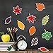 Supla 70 Pcs Fall Leaf Cutouts Fall Cardboard Cutouts Autumn Thanksgiving Leaf Accents Craft Maple Oak Ash Elm Birch Chestnut Leaf Cutout for Fall Classroom School Bulletin Boards Wall Tree Decor
