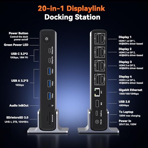 Thunderbolt 4 Docking Station Dual Monitor