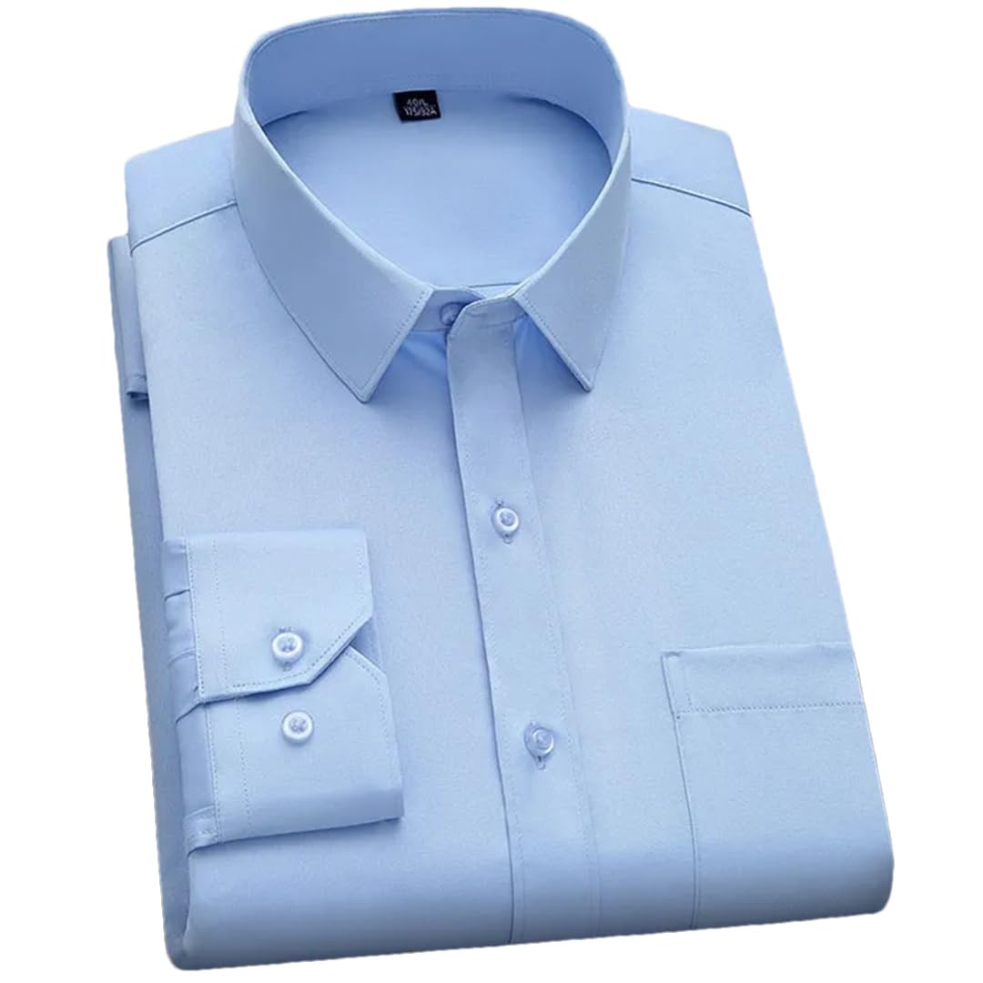 Modisches Hemd, klassisch, einfarbig, Business, Freizeit, weiche Langarmshirts für Herren