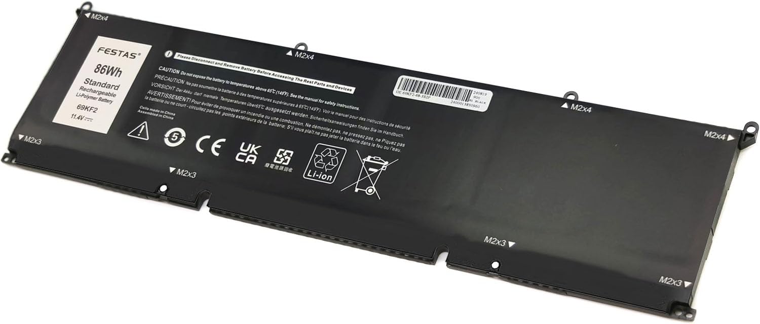 FESTAS 69KF2 Batterie Compatible avec Dell XPS 15 9500 Precision G15 5510