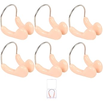 Swimming Nose Clip Swimming 6 Pieces Nose Clips Protector Nose Clip for Adults Children Swimming Training Beginners Competitions