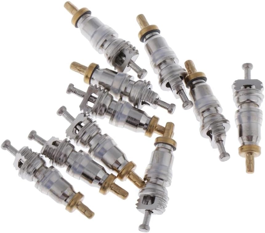 20 Pack Valve Core Replacement Copper High Pressure R22 R32 R410A Schrader Valve Stem Cores for A/C Split Unit Air Conditioner HVAC Heat System Car Automotive Compressor Refrigerator Fridge