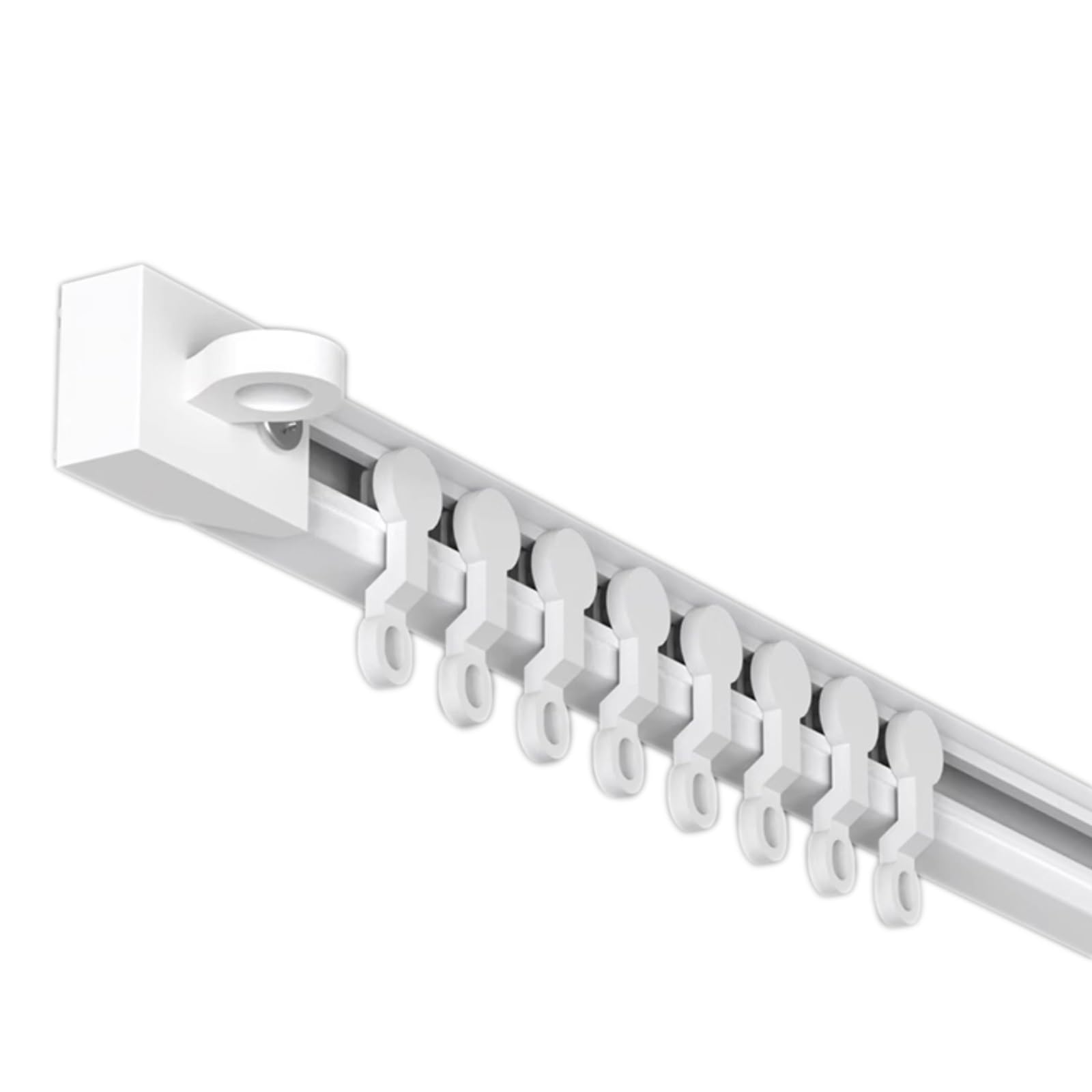 WQPMNYG Adhesive Curtain Track No Drill Ceiling Rail 40600cm Room Divider for Shower or Window 5x100cm (16.4ft) Easy Install Versatile Durable Solution