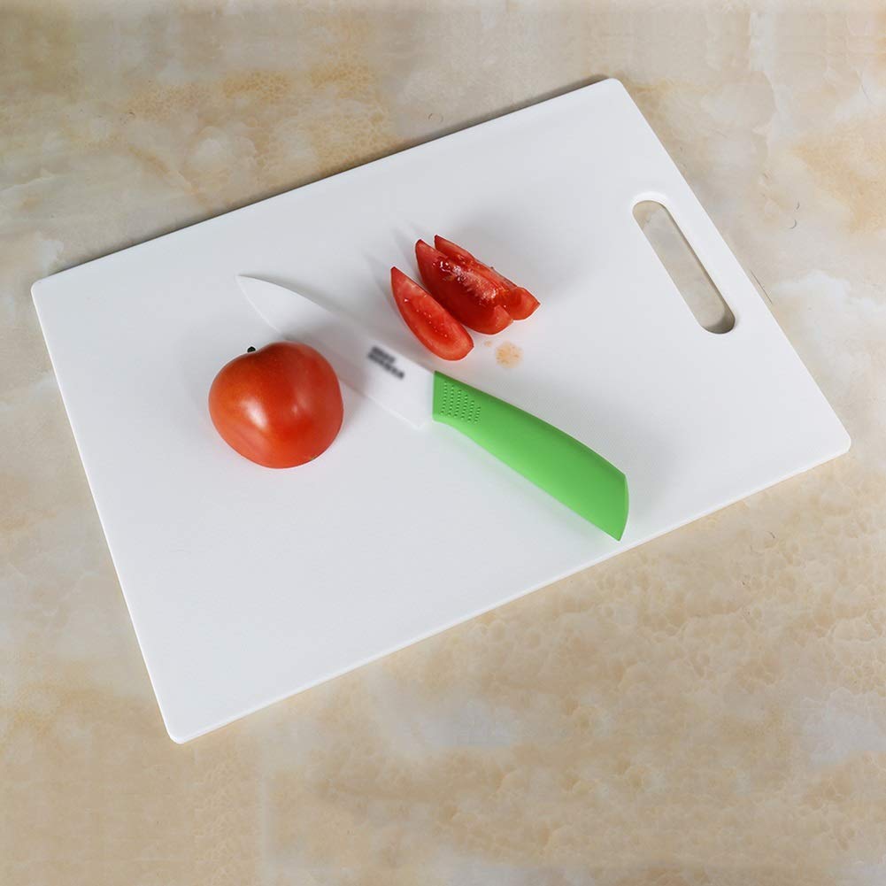 Cocina Tabla de Cortar de plástico de Frutas Pan Pueden Lavar en lavavajillas, Portátil Alimentación Infantil Suplemento Tabla de Cortar con la manija Paleta de Corte