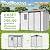 DNYKER 6 x 8 FT Plastic Outdoor Storage Shed with Floor