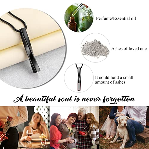 abooxiu Cremation Jewelry for Ashes Twist Ashes Necklace Urn Necklace for Ashes Cremation Necklace Stainless Steel Urn Pendant Memorial Keepsake for Women Men4