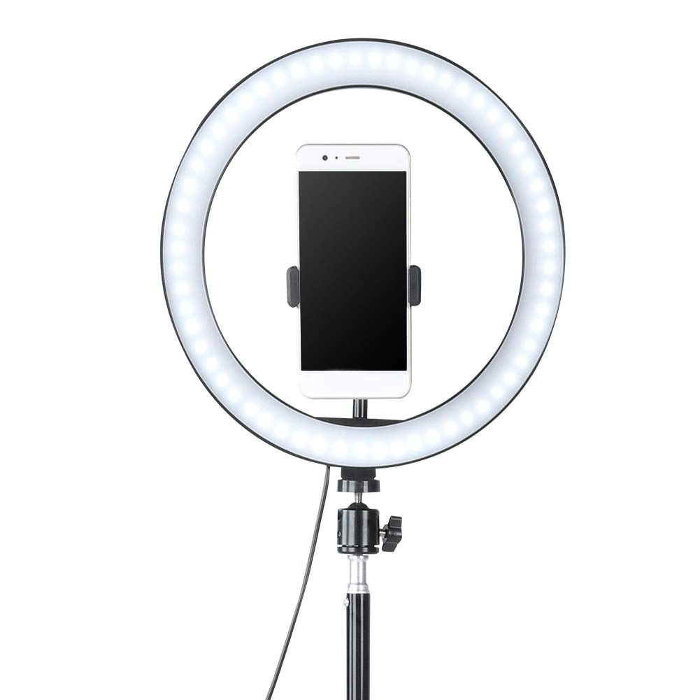 OKAT Luce ad Anello a LED, Pratica Lampada ad Anello Video a LED Kit Luce ad Anello per Trucco per Video per Streaming Live per Fotografia