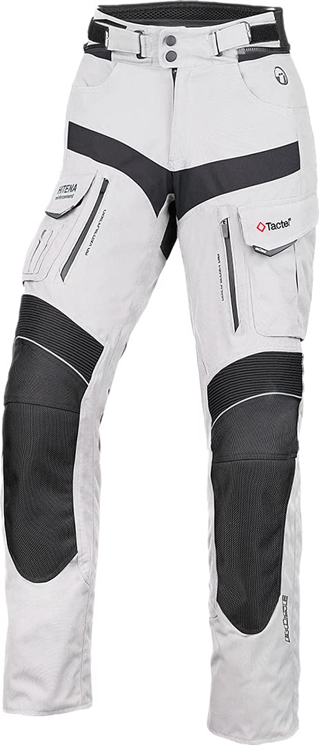 Büse Open Road II Pantalon textile de moto de dames, gris clair, 36