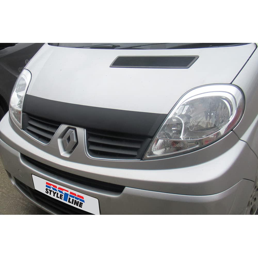 Protector de capó Opel Vivaro negro y Renault Trafic accesorios de 2006 a 2014 3