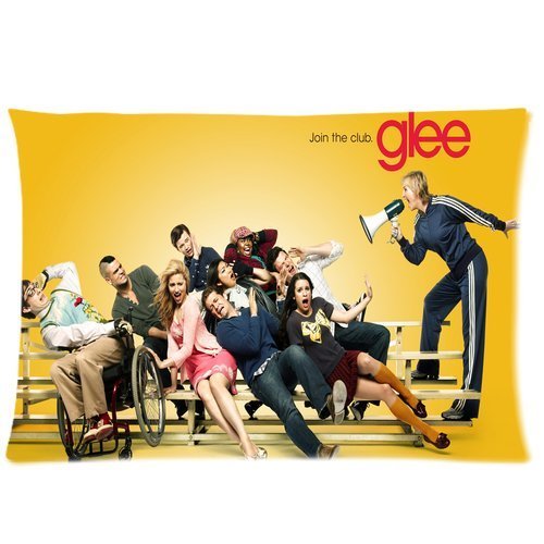 Glee Cast on Bleachers Custom Decorative Home and Bed Personalised Zippered Pillow Case 20x30 (Twin sides)