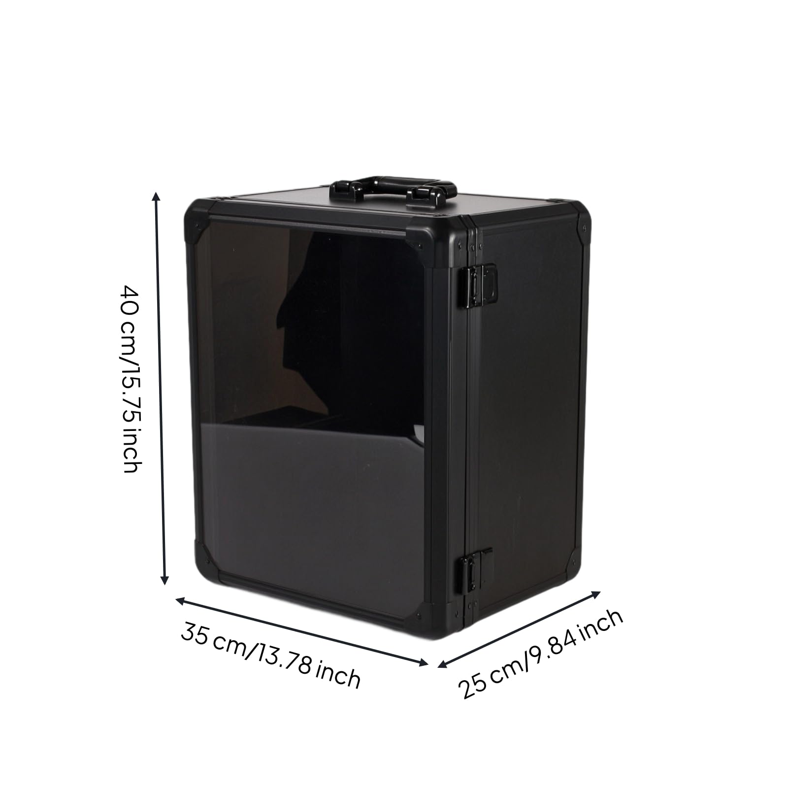 Scatola Espositiva con Maniglia | Portatile, Rigido, Espositore per Action Figure con Chiusura metalliche, Libreria