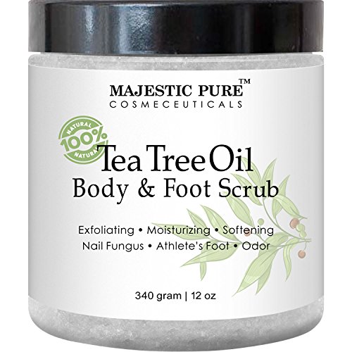 Majestic Pure Tea Tree Oil Body and Foot Scrub - 12 oz