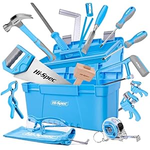 Hi-Spec 25pc Blue Beginners Carpentry To...