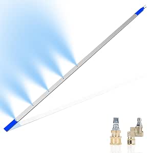 Radiator Cleaning Wand 55cm | Dual Air & Water Spray Lance For Pressure Washer – 150 PSI Attachment