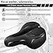Homoto Fahrradsattel Herren Damen Bequem Weich Ergonomisch Memory Foam Fahrrad Sattel, Breit...