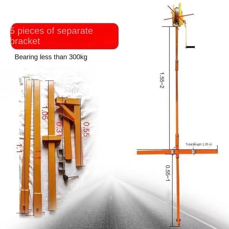 Treuil manuel pour climatiseur extérieur haute résistance support 5 CV - 3