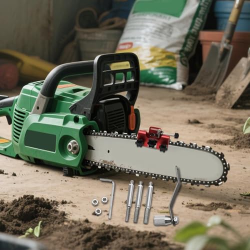 Afilador de cadena de motosierra portátil para solucionar el desgaste de dientes en exteriores 7