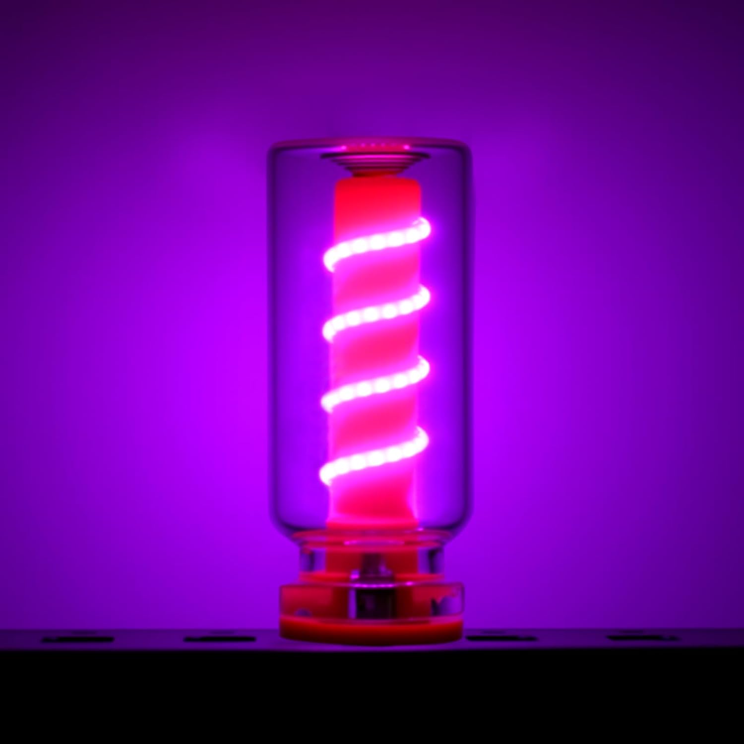 USB Light for Car, Retro Car Interior Lights with USB C Adapter - Vintage Touch-Dimmable LED Ambient Lighting - Mini Decorative Light for Auto, Home and Praty (Clear-Purple)