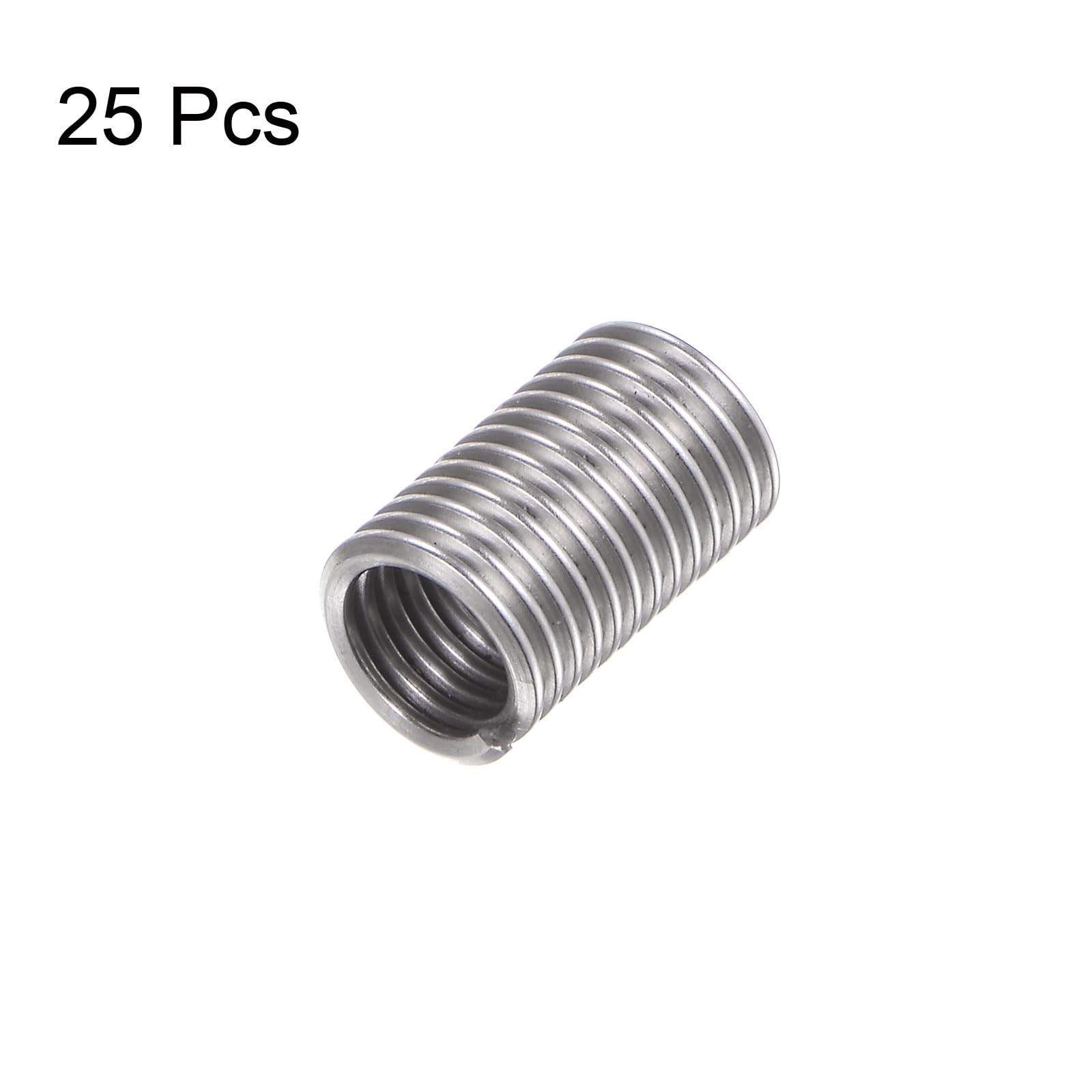 QUARKZMAN Inserti Filettati 8-32 UNC 3,0D 12,6mm Manicotto Elicoidale Acciaio Inossidabile 304