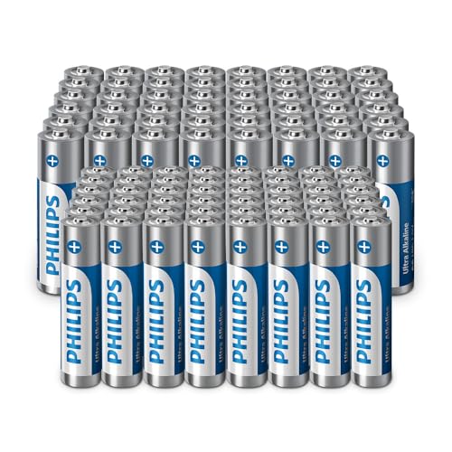 Philips Ultra AA/AAA, Lote de baterías alcalinas económico para Diversos usos, Paquete de 96